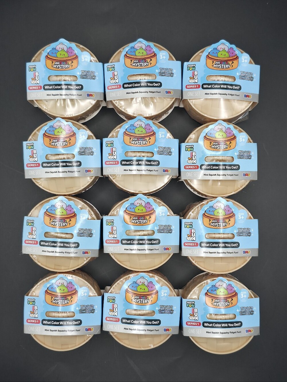 (12 pack) Mini Silver Holographic Mystery Squishy - The Viral Mystery Dumpling!
